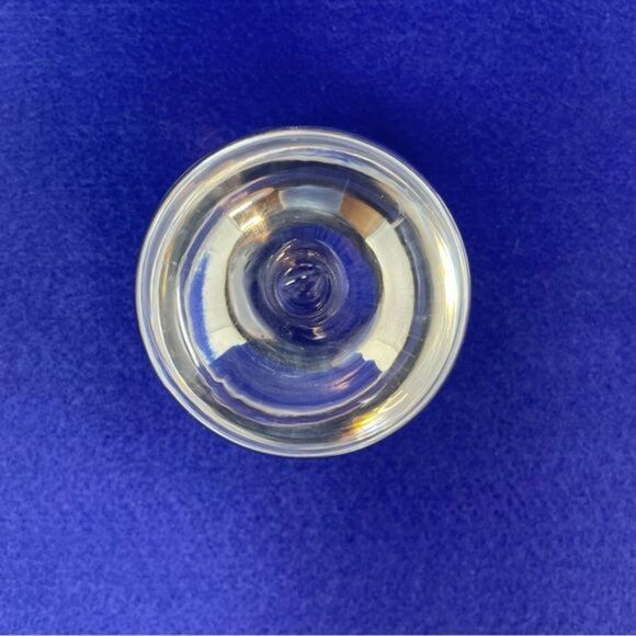 Art Glass Clear Apple Paperweight Teacher - Picture 7 of 8